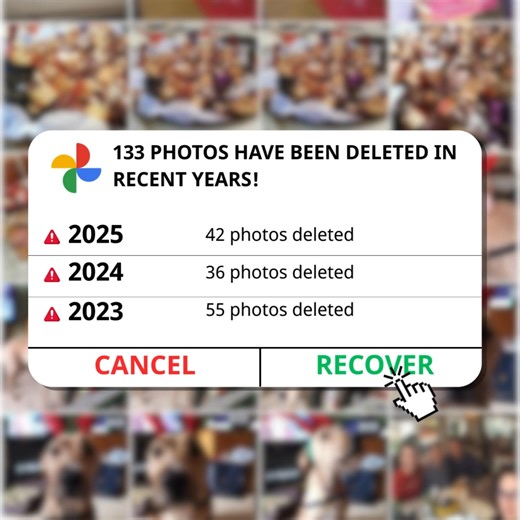 Recover your deleted photos! For free ✅⤵️ | World Tech