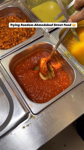 Tried random Ahmedabad street food !!😍 @thumsupofficial Locations here ⬇️ 1. Hiten Bhagat Ghughra , Shop no 2, Ramdevnagar Rd, near sai baba mandir, Satellite, area, Ahmedabad, Gujarat 380015 2. Jay Bajrang Vijay Vadapau , 133, Kalpana Complex, Fire Station, nr. Memnager, Navrangpura, Ahmedabad, Gujarat 380009 3. Opp. Pantaloons, law garden road , Ahmedabad . #ToofaniSnackathon #FullOnToofani #collab | Prit Zala
