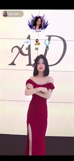 #girl #dance #solo #reddress #bambi