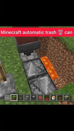 Minecraft automatic trash 🗑️ can it's really working #minecraft #virelshort #gaming