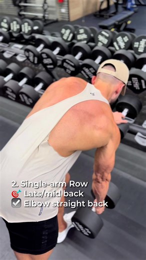 7.6K views · 58 reactions | Do these 3 dumbbell exercises to grow a thicker back and wider lats! ✅ #reels #bodybuilder #gym #workout #Back Alex Ineson | Alex Ineson | Facebook