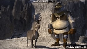 Shrek and Donkey laughing on Make a GIF