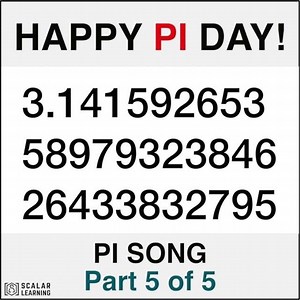 Happy PI day! This is the official Pi Song music video. Part 5 of 5. Enjoy! #mathmusic #piday #mathmusicvideo #piday2019 #pi | Scalar Learning | Facebook