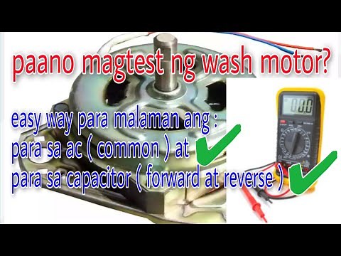 easy way kung paano magtest ng wash motor!