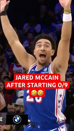 Jared McCain reaction to first bucket of season after starting 0/9 😂