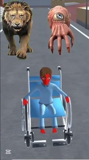 Red zombie is chased by hand zombie and Dino 🦕 #sakuraschoolsimulator #sakura #animation