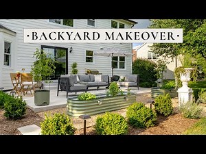 EXTREME Backyard Transformation | Concrete Patio, Pea Gravel Garden, and Landscaping