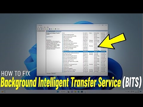 Fix Background Intelligent Transfer Service Not Working in Windows 11/10 | How To Solve (BITS) ✔️