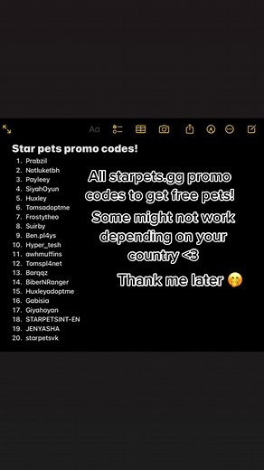 All starpet.gg promo codes! (They get you free stuff on starpets.gg) this is also another entry for the starpets giveaway! #starpetsgg #starpetsggcodes #starpetsgb #starpetsadoptme #adoptme #starpetspromocode #freestuffonstarpets #starpetsgiveaway #starpetscontest