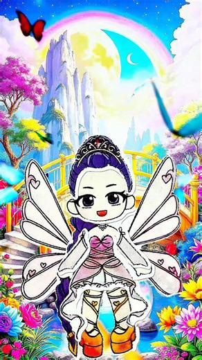 Rumi Fairy Paper Doll ASMR 🧚‍♀️✨ Satisfying Sticker Dress Up & Magical Makeover 💖
