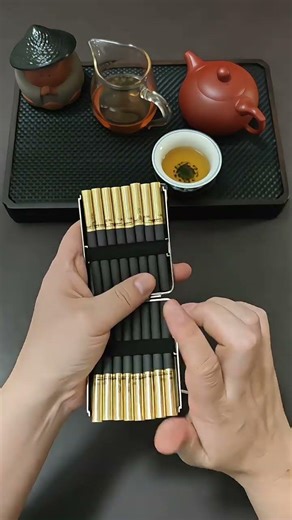 lighter collection Three-opening ultra-thin metal cigarette case#shortsfeed #usabrand #shorts