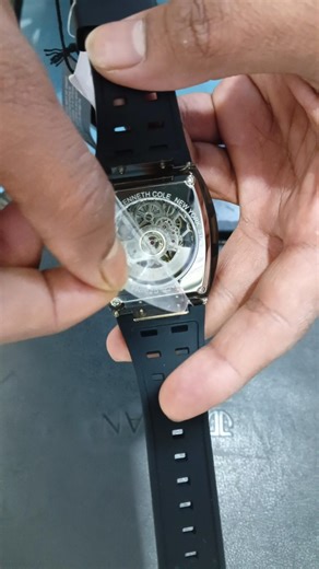 Kenneth Cole Skeleton Automatic watch, KCWGZ0076805MNW. #watch #unboxing #shorts