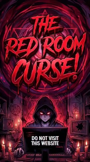 The Red Room Curse! DO NOT Visit This Website 🔴💻☠️ #anime #horroranimation #drawndeath