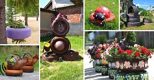 33 Amazingly Creative Ways To Transform Old Tires Into Garden Décor