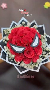 DIY Spider-Man flower bouquet 💐❤️ #diy #craft #papercraft #shortvideo #giftideas #nonflower #craft | Art Upoma
