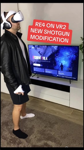 Resident Evil 4 New Shotgun Modification in VR2