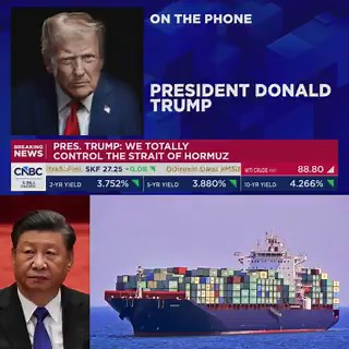 🚨 最新消息：川普总统暗示，中国曾试图向伊朗走私违禁品，这些物品已在被扣押的“Touska”号船上被查获。https://t.co/X8sasomJSx“昨天我们截获了一艘船，船上载有一些东西——那些东西可不怎么好。也许那是来自中国的一份‘礼物’吧。”“我感到有些意外，因为我与习主席的关系非常好，原本以为我们之间已达成了某种默契；不过也没关系。战争不就是这样吗？”这又给美国多了一个继续封锁霍尔木兹海峡的理由。