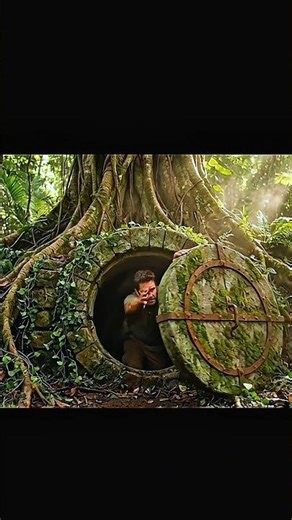 hidden place under tree for safty