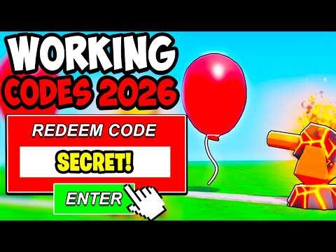 *NEW* ALL WORKING CODES FOR POP A BALLOON IN 2026! ROBLOX POP A BALLOON CODES