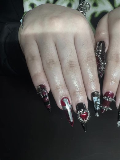 deathnote nails 🖤 #nails #melbournenails #fyp #deathnote