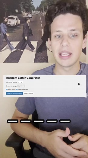 Word Challenge with Random Letter Generator