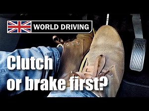 Clutch or brake first when slowing down or stopping a manual car? - World Driving