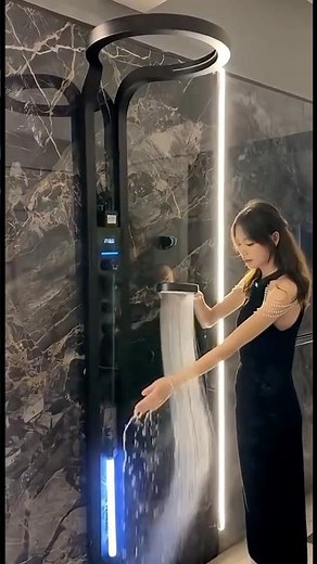 Futuristic Smart Shower 🚿🔥 | Next Level Bathroom Tech