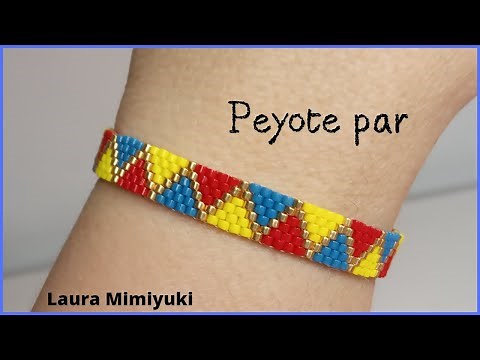 Pair peyote bracelet / Miyuki triangles