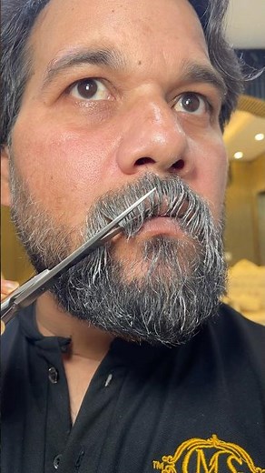 How to cut your mustache at home easily.