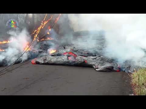 May 27, 2018 Pahoehoe Lava Flow In Leilani Estates, Hawaii