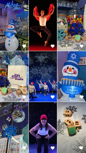 ❄️Winter Wonderland at 92NY begins the moment the Nut/Cracked performance ends. ✨Step inside a sparkling world where imagination lifts off and every corner feels alive with joy. 🤩We are sharing a quick video to help you picture the magic. Think shimmering lights, playful props from the show, tap shoes waiting to be tried, pointe shoes that call you to dream, and bubble wrap that becomes pure delight. 🖍️Crafts for every age. 📸A joyful photo booth. 🌽Cornhole and twirling dreidel games that kee