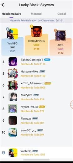 2nd in the Lucky Block game rankings in Blockman Go ! 😍 #blockmango #viral #ranked