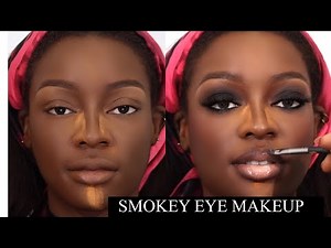 Easy smokey eye makeup tutorial #darkskin