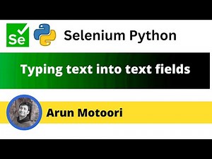 Typing text into Text Fields (Selenium Python)