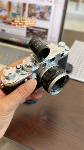 Leica IIIf 3f Red Dial Self Timer Rangefinder | Sankyo Kohki W-Komura 35mm F/2.8mm #kravangallery #filmcamera #analog #classiccamera #film | Kravan Gallery/ក្រាវ៉ាន់ ហ្គាលឡឺរី