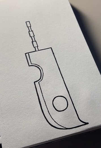 Cómo dibujar la espada de Zabuza - Tutorial fácil