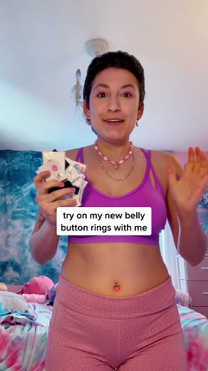 Trying on New Belly Button Rings | Belly Piercing Haul