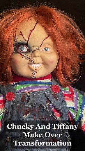Spencers Chucky Doll Customization Before and After
