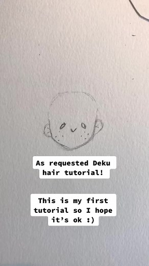 Deku Hair Drawing Tutorial for My Hero Academia Fans