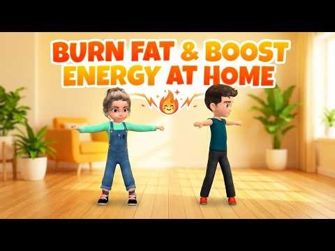 15 Min Kids Workout: Burn Fat & Boost Energy At Home!