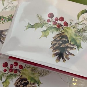 Christmas Card Boxed Set of 10 Holiday Card Vintage Inspired Christmas Greeting Watercolor Religious Christmas Card Custom Personalization - Etsy