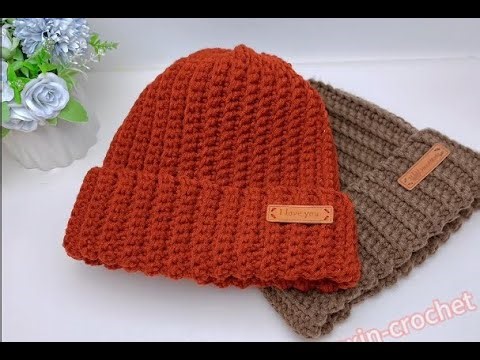 Easy to crochet beanie tutorial for beginner