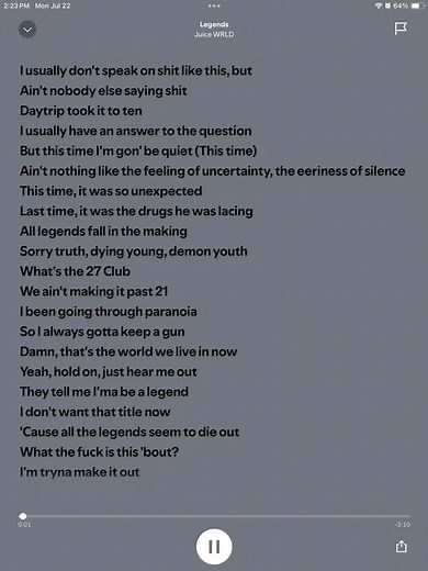 Legends by Juice WRLD: Full Lyrics and Meaning