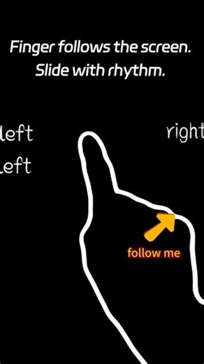 Finger Follow Challenge! 👆 Slide with rhythm! 🎵 #shorts