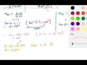 Grade 11 Analytical Geometry Topic 5 - Complex Angles of Inclination