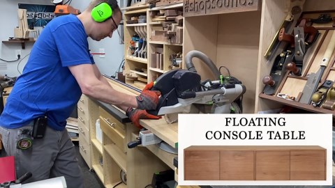 I built a stunning floating fireplace mantel 🪵