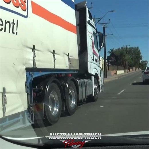 Passing the World's longest B-Triple road train in Port Augusta!
