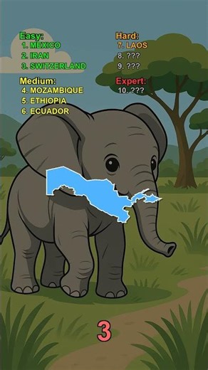 Guess The Country Shapes Challenge!