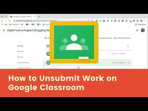 How to Unsubmit Work on Google Classroom