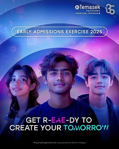 It’s officially EAE season! Have you discovered your passion and are ready to turn it into a future career? 🤔 EAE 2025 is YOUR opportunity to secure that dream course early! TP’s one-stop portal is packed with everything you need to craft a strong application 📄 and kickstart your pathway to success. Your journey starts here 👉www.tp.edu.sg/eae #tpcreatingtomorrow #temasekpoly #tpeae2025 | Temasek Polytechnic